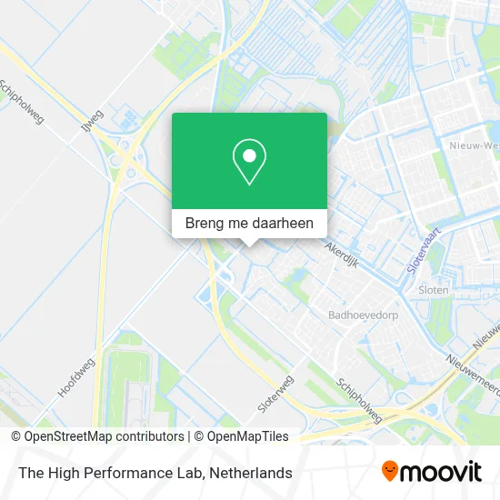 The High Performance Lab kaart