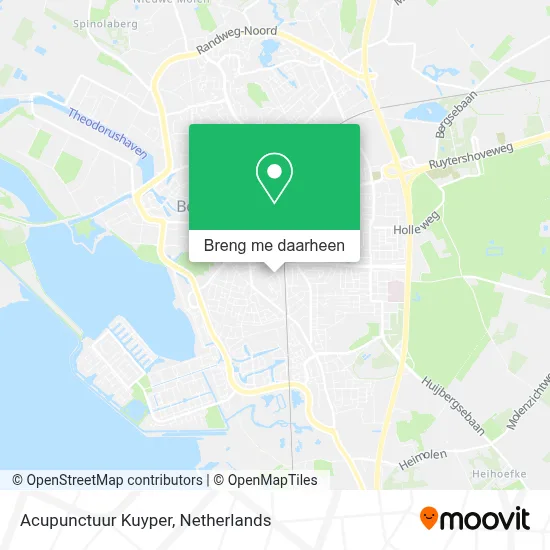 Acupunctuur Kuyper kaart