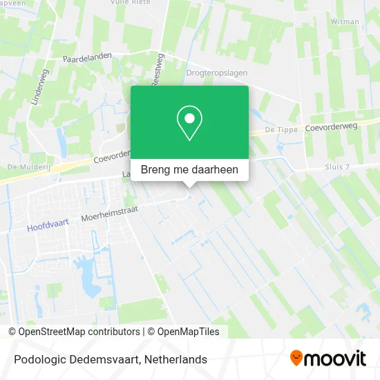 Podologic Dedemsvaart kaart