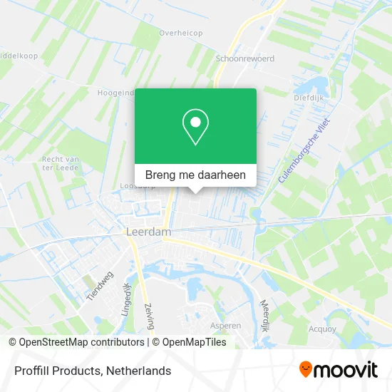 Proffill Products kaart