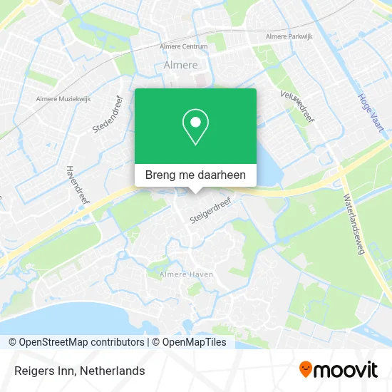 Reigers Inn kaart
