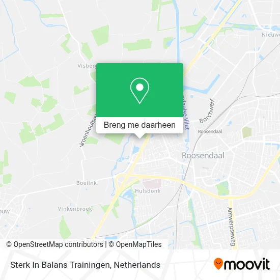 Sterk In Balans Trainingen kaart