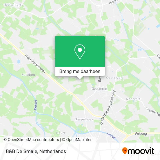B&B De Smale kaart