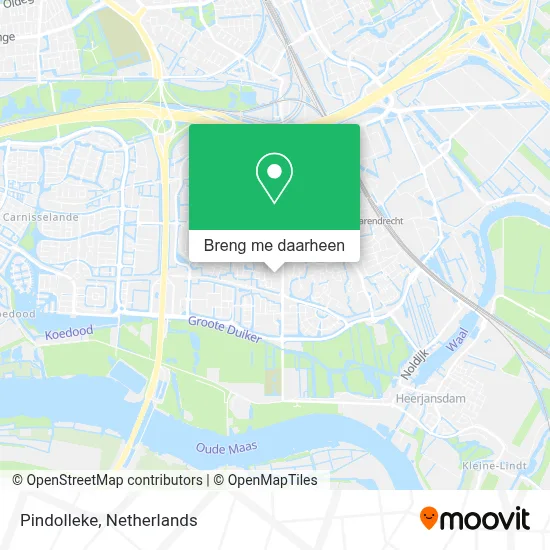 Pindolleke kaart