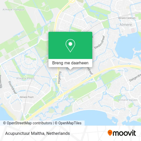 Acupunctuur Maltha kaart