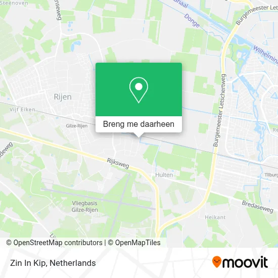 Zin In Kip kaart