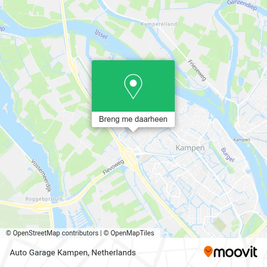 Auto Garage Kampen kaart