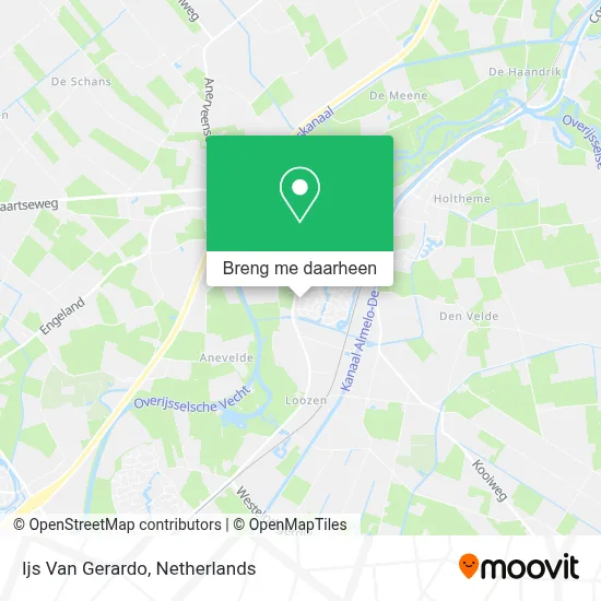 Ijs Van Gerardo kaart