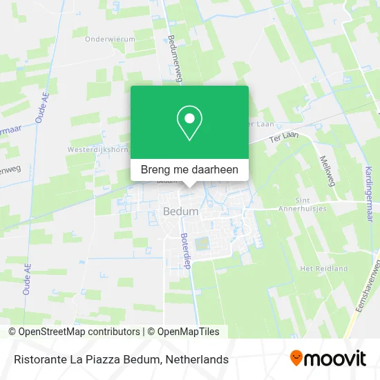 Ristorante La Piazza Bedum kaart