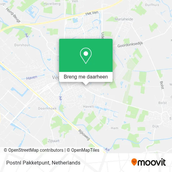 Postnl Pakketpunt kaart