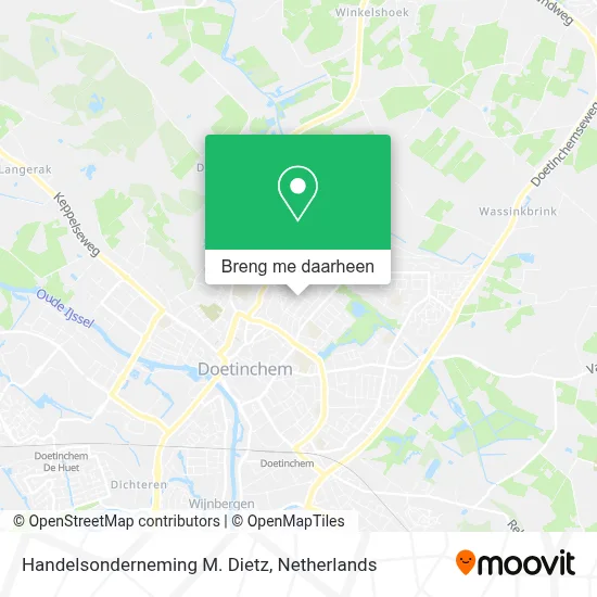 Handelsonderneming M. Dietz kaart