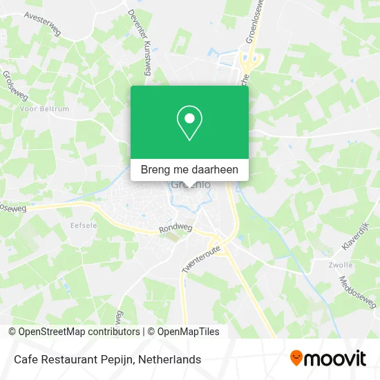 Cafe Restaurant Pepijn kaart
