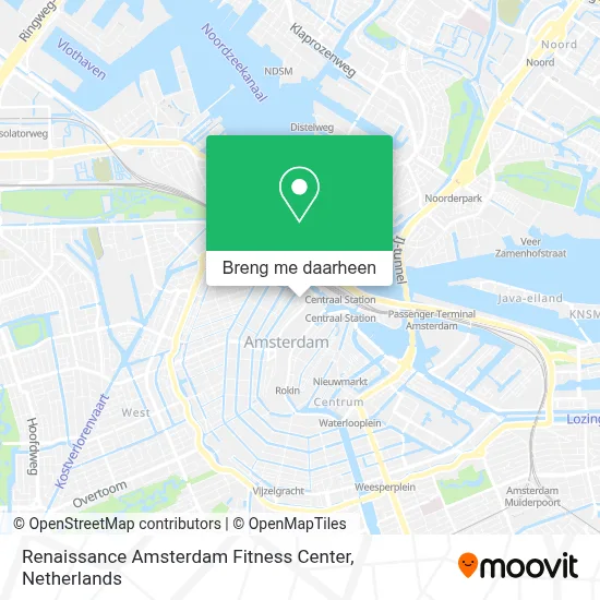 Renaissance Amsterdam Fitness Center kaart
