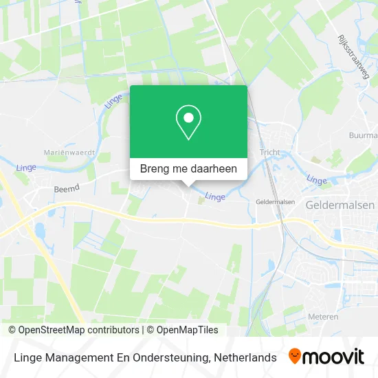 Linge Management En Ondersteuning kaart
