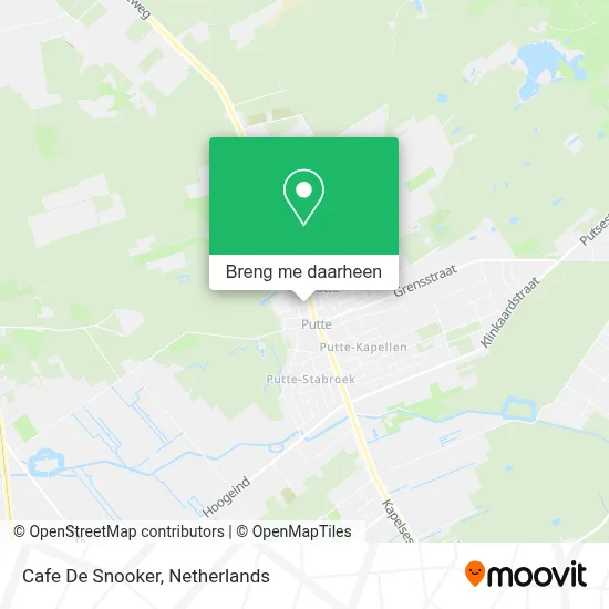 Cafe De Snooker kaart