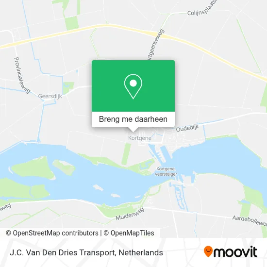 J.C. Van Den Dries Transport kaart