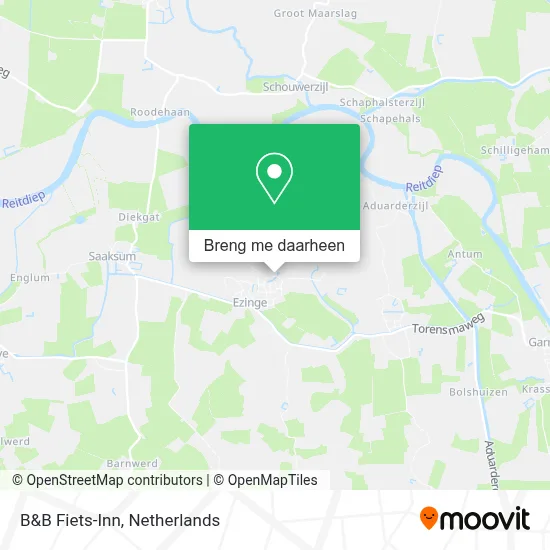 B&B Fiets-Inn kaart