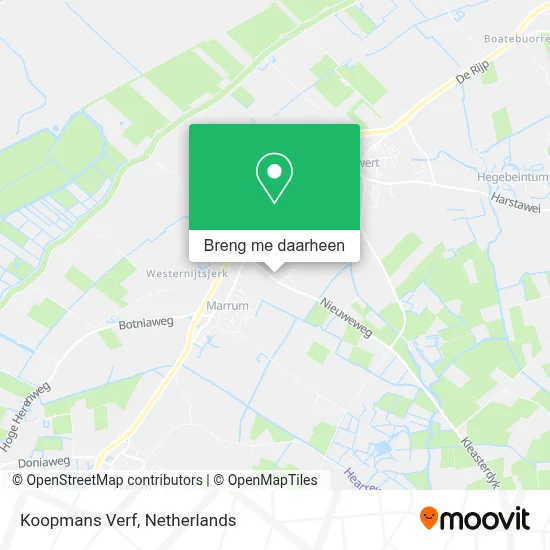 Koopmans Verf kaart