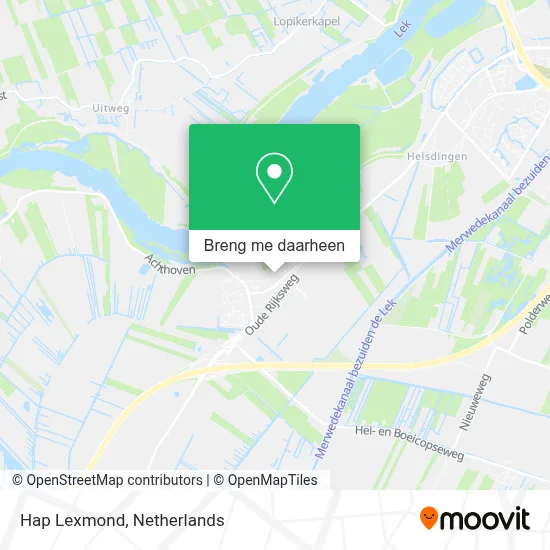 Hap Lexmond kaart