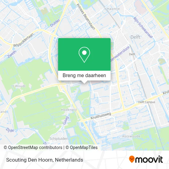 Scouting Den Hoorn kaart