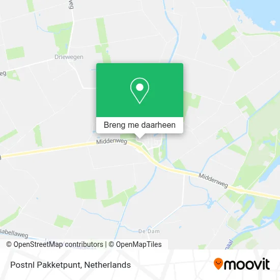 Postnl Pakketpunt kaart