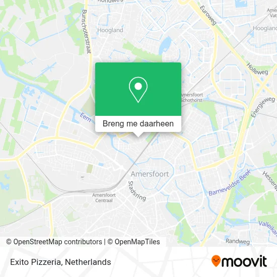Exito Pizzeria kaart
