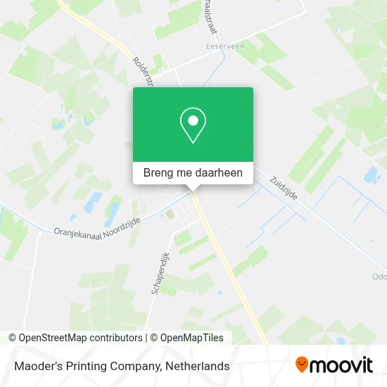 Maoder's Printing Company kaart