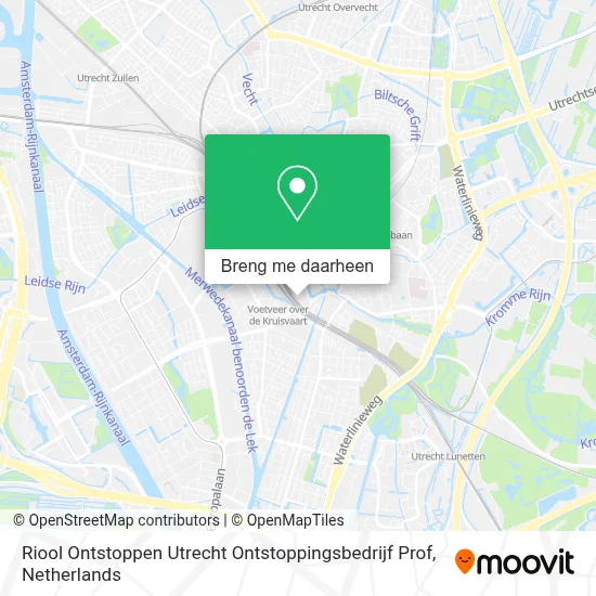 Riool Ontstoppen Utrecht Ontstoppingsbedrijf Prof kaart