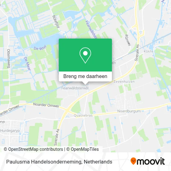Paulusma Handelsonderneming kaart