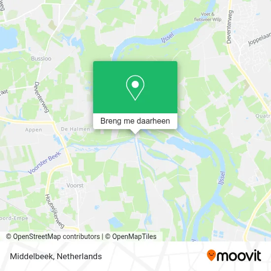 Middelbeek kaart