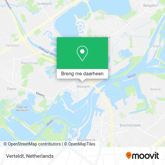 Verteldt kaart