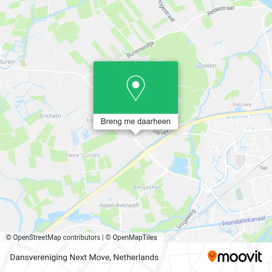 Dansvereniging Next Move kaart