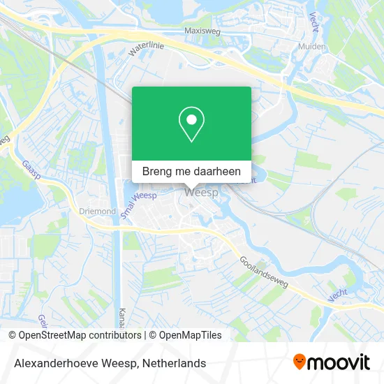 Alexanderhoeve Weesp kaart