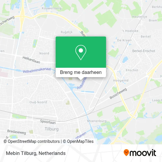 Mebin Tilburg kaart