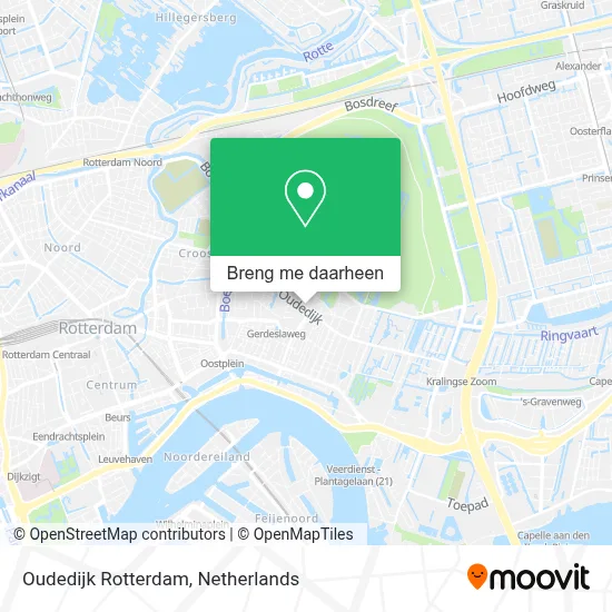 Oudedijk Rotterdam kaart