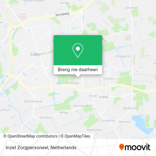 Inzet Zorgpersoneel kaart