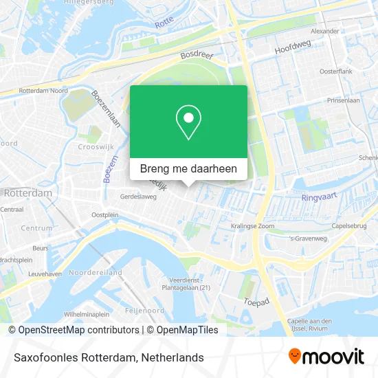 Saxofoonles Rotterdam kaart
