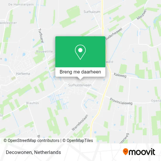 Decowonen kaart