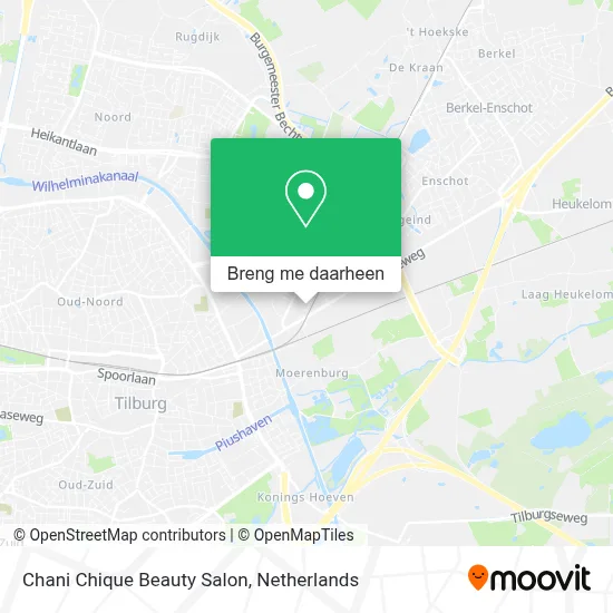 Chani Chique Beauty Salon kaart
