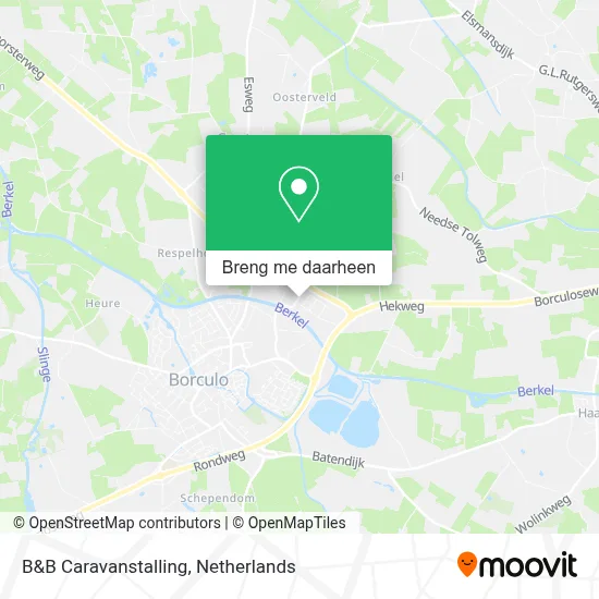 B&B Caravanstalling kaart