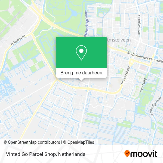 Vinted Go Parcel Shop kaart