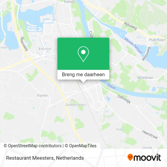 Restaurant Meesters kaart