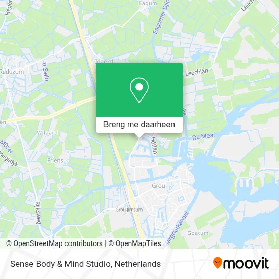Sense Body & Mind Studio kaart