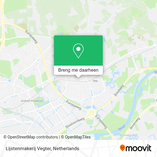 Lijstenmakerij Vegter kaart
