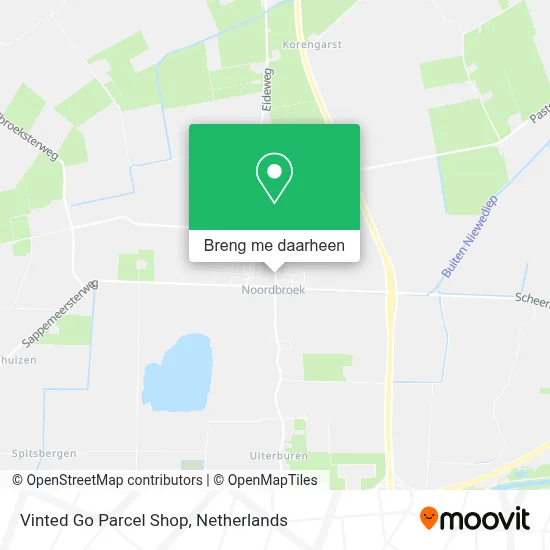 Vinted Go Parcel Shop kaart