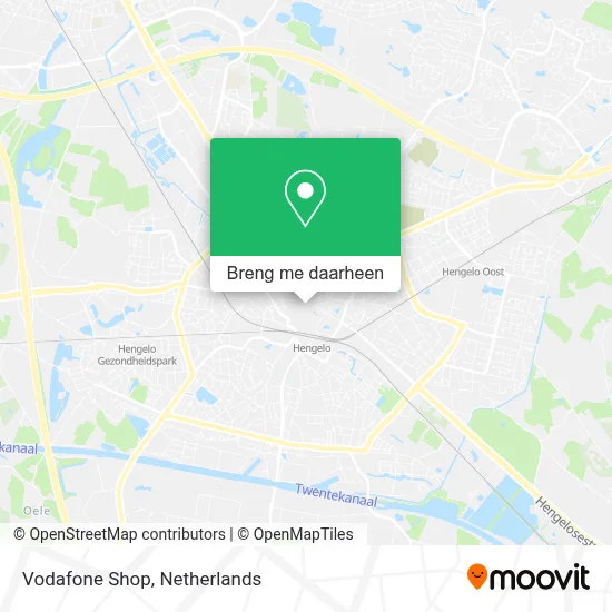 Vodafone Shop kaart