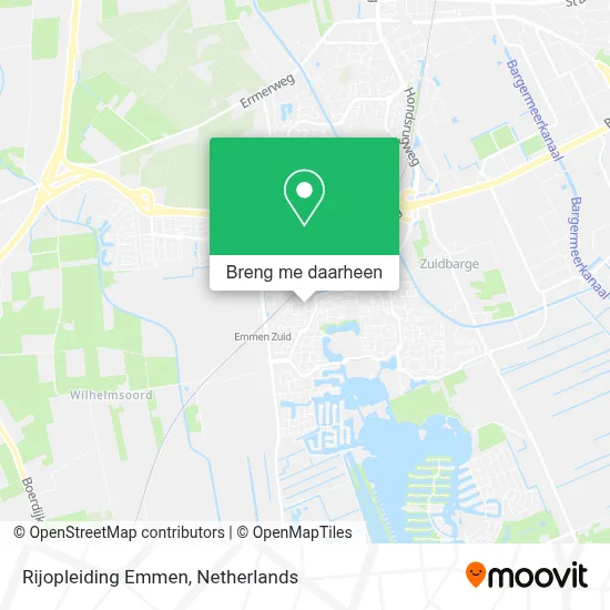 Rijopleiding Emmen kaart