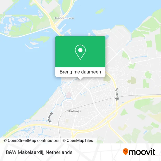 B&W Makelaardij kaart