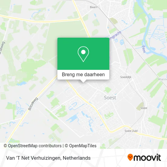 Van 'T Net Verhuizingen kaart