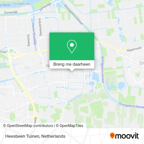 Heesbeen Tuinen kaart